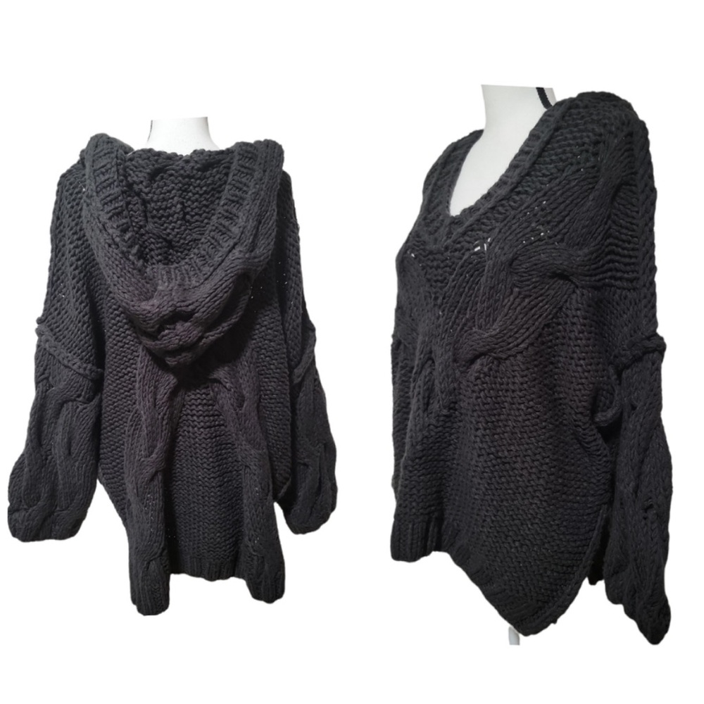 Cozy Black Knit Women's Sweater